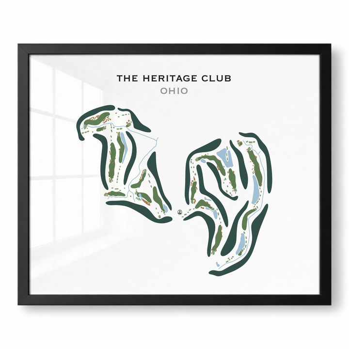 The Heritage Club, Ohio - Printed Golf Course