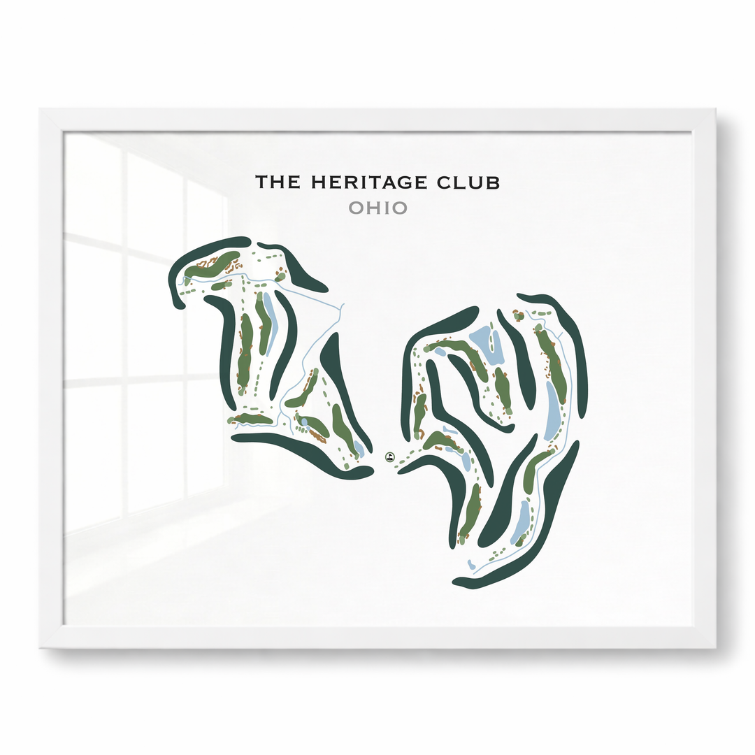 The Heritage Club, Ohio - Printed Golf Course