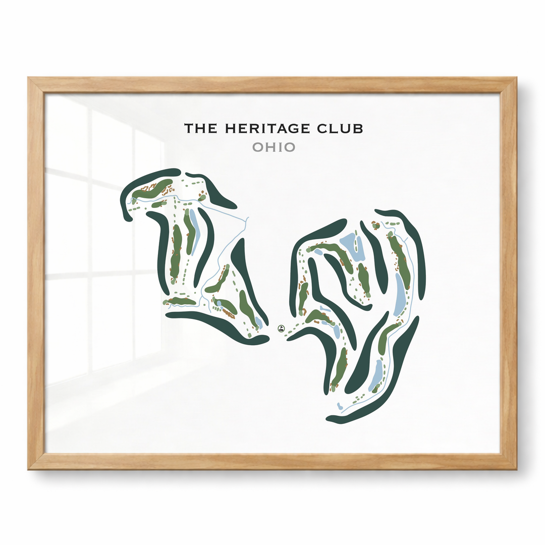 The Heritage Club, Ohio - Printed Golf Course