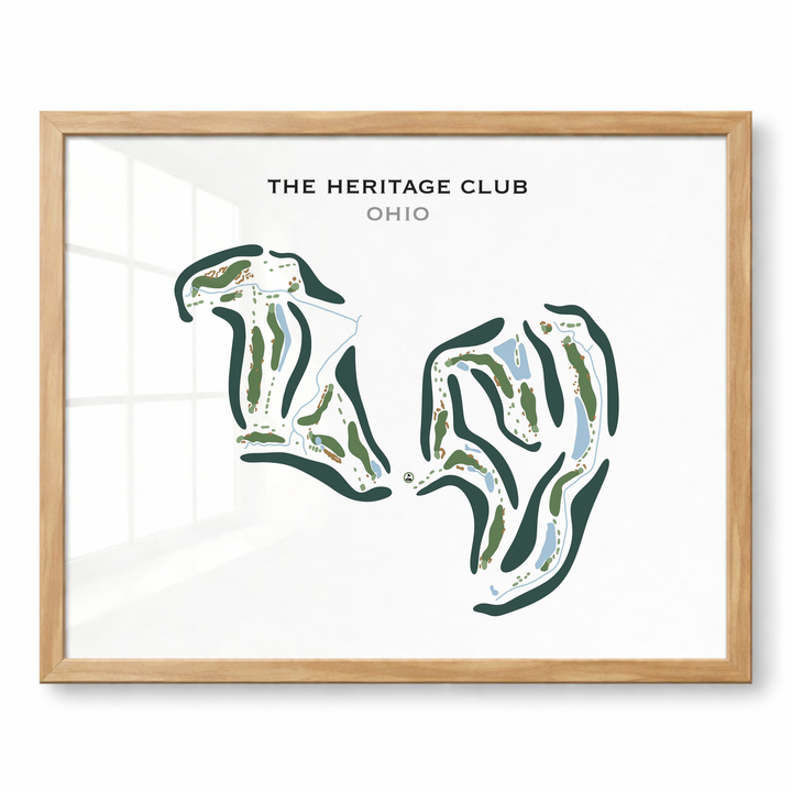 The Heritage Club, Ohio - Printed Golf Course