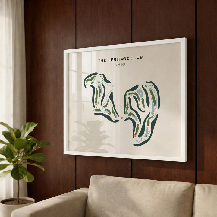 The Heritage Club, Ohio - Printed Golf Course