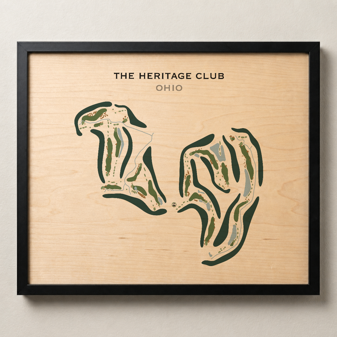 The Heritage Club, Ohio - Printed Golf Course