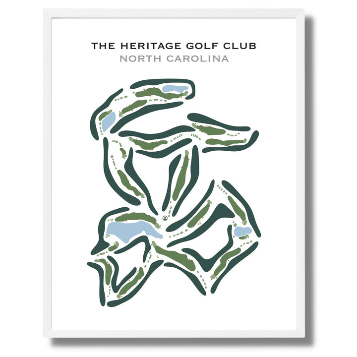 The Heritage Golf Club, North Carolina - Printed Golf Course