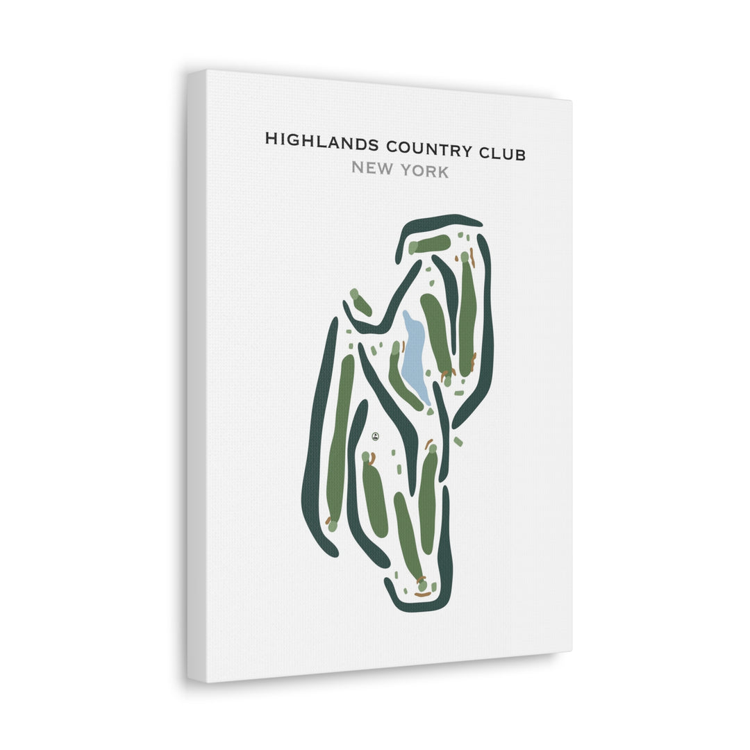 Highlands Country Club, Garrison, New York - Printed Golf Courses