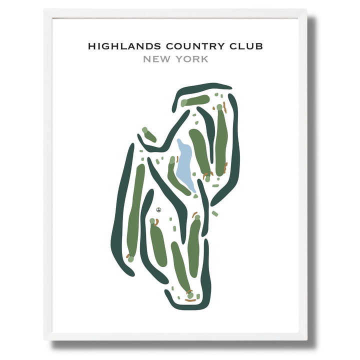 Highlands Country Club, Garrison, New York - Printed Golf Courses