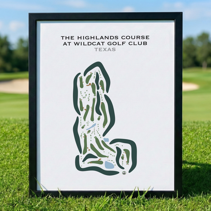 The Highlands Course at Wildcat Golf Club, Texas - Printed Golf Courses