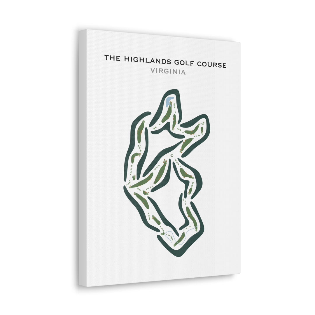 The Highlands Golf Course, Virginia - Printed Golf Courses