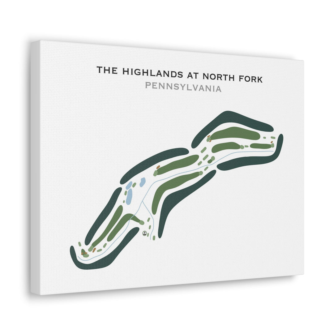 The Highlands at North Fork, Pennsylvania - Printed Golf Courses