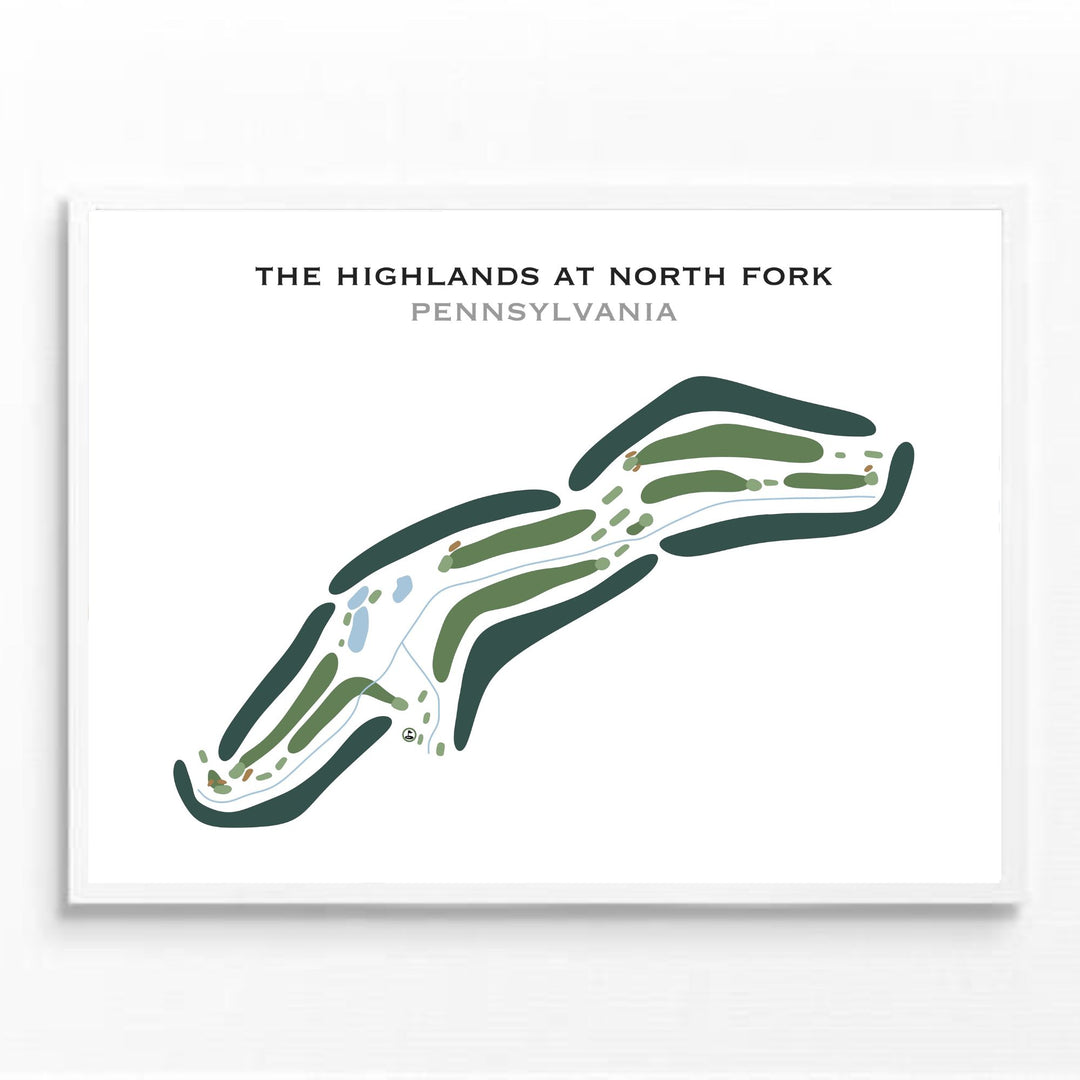 The Highlands at North Fork, Pennsylvania - Printed Golf Courses