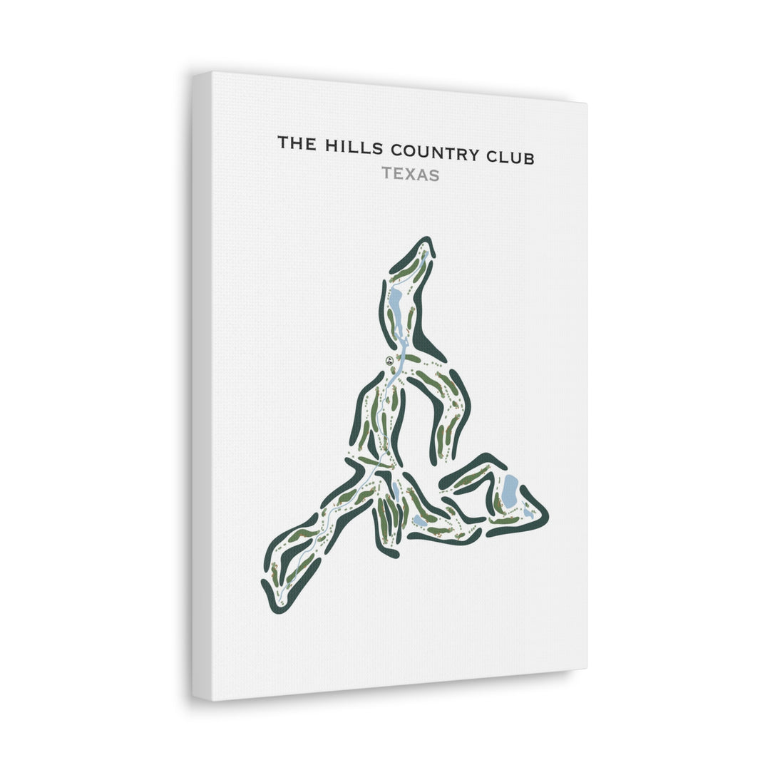 The Hills Country Club, Texas - Printed Golf Course