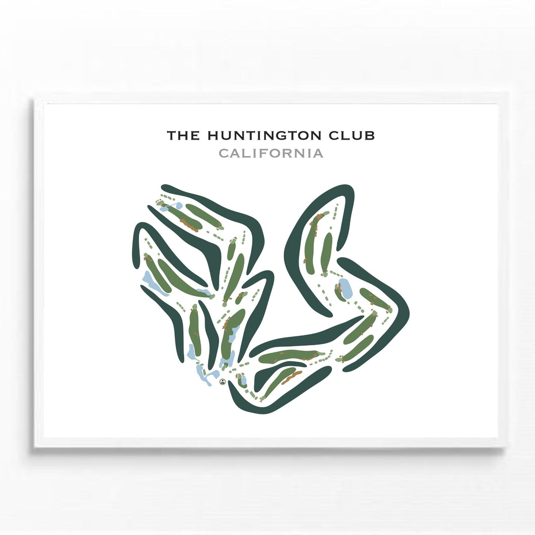 The Huntington Club, California - Printed Golf Courses