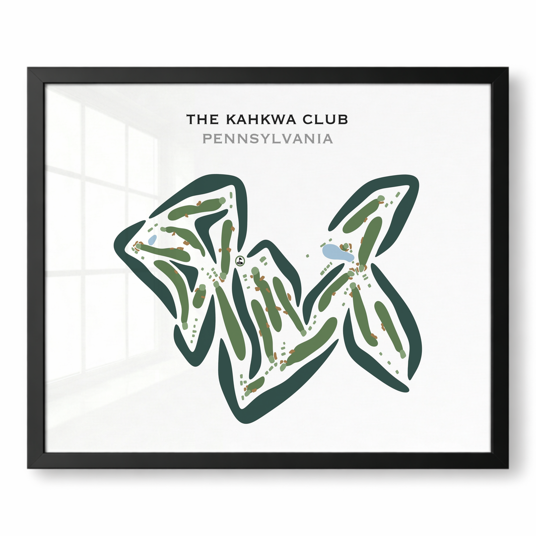The Kahkwa Club, Pennsylvania - Printed Golf Courses