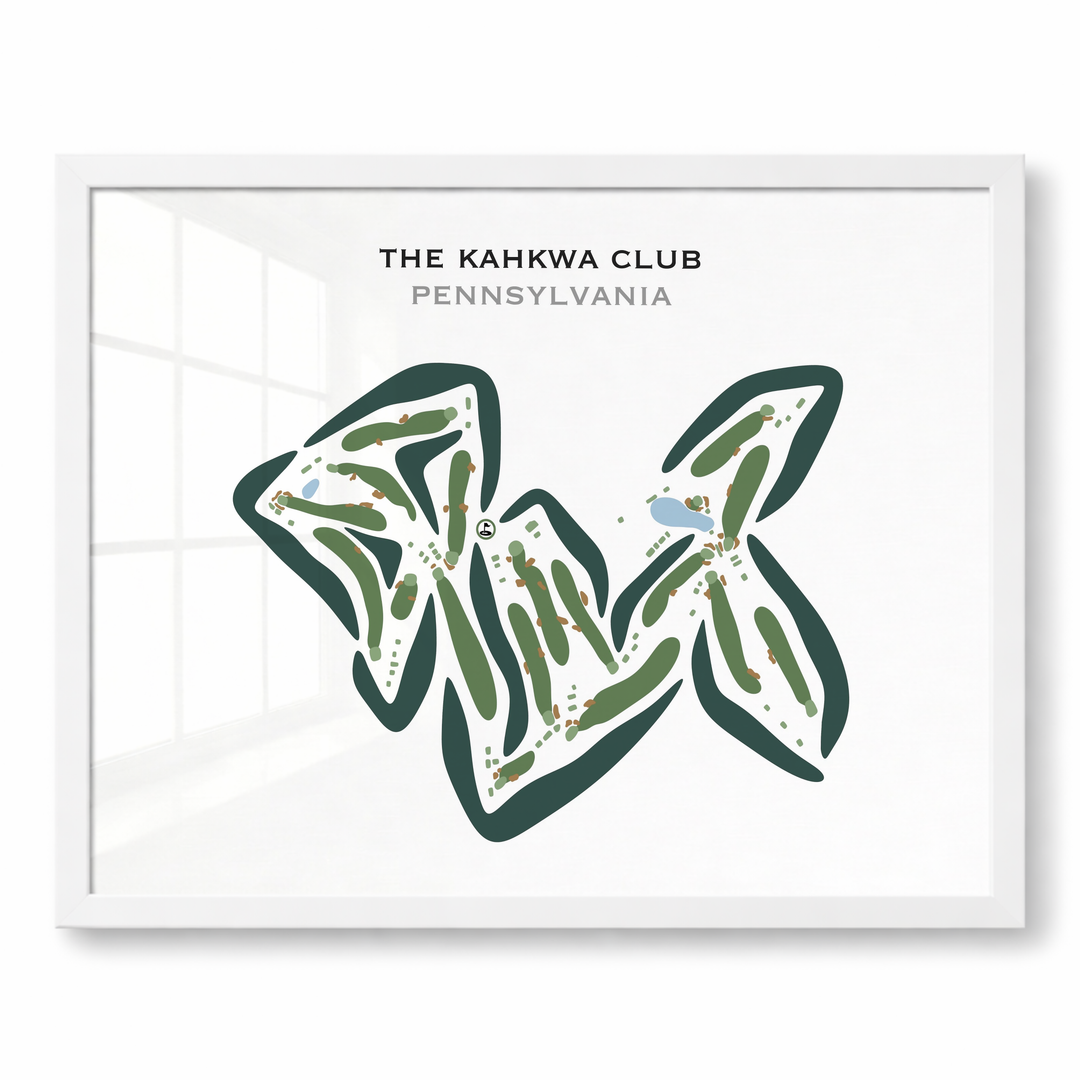 The Kahkwa Club, Pennsylvania - Printed Golf Courses