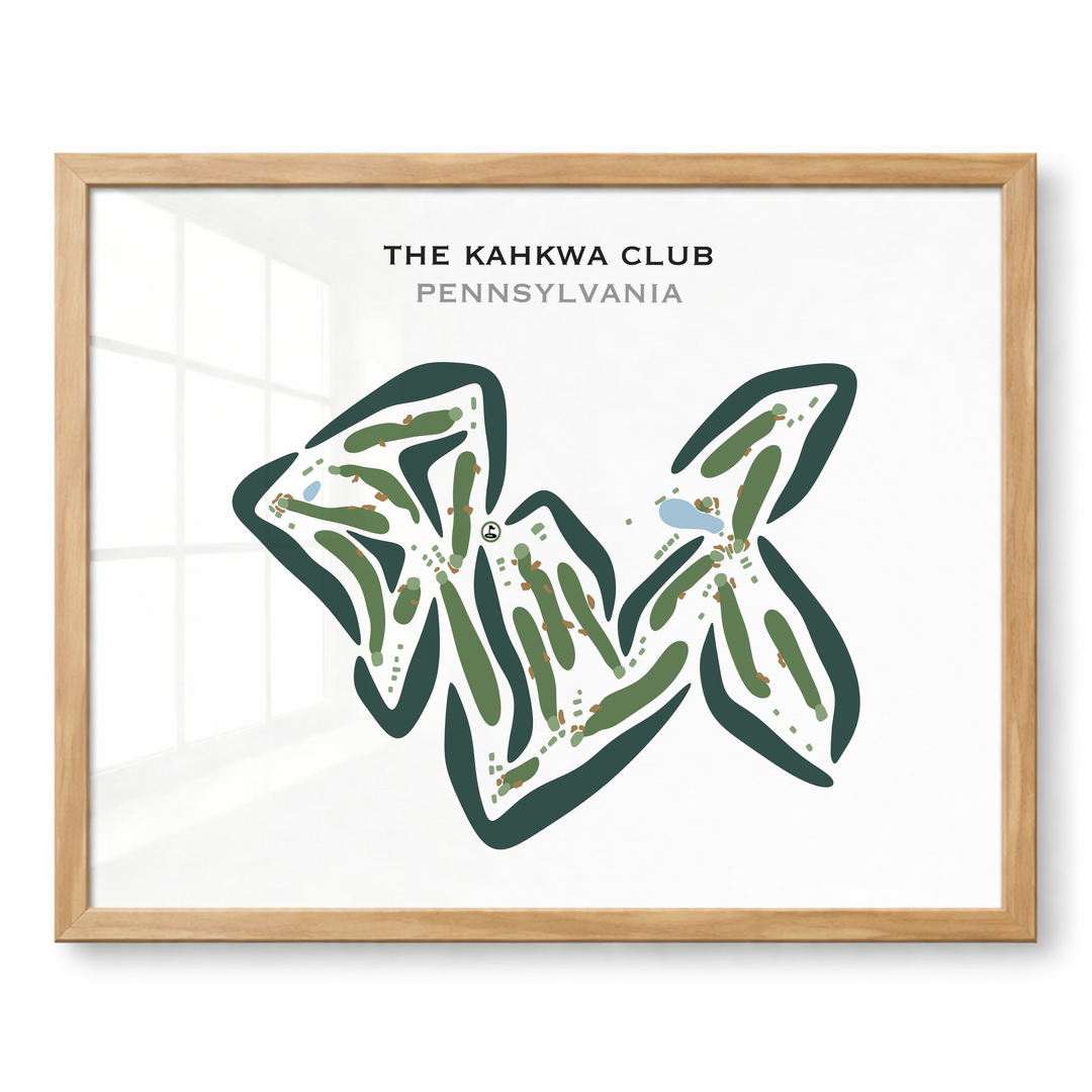 The Kahkwa Club, Pennsylvania - Printed Golf Courses