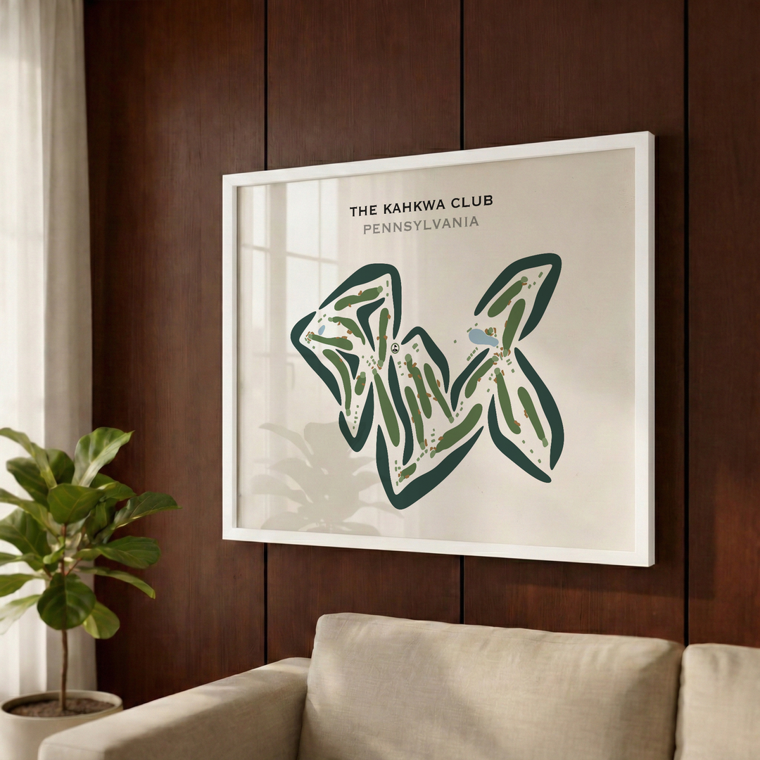 The Kahkwa Club, Pennsylvania - Printed Golf Courses