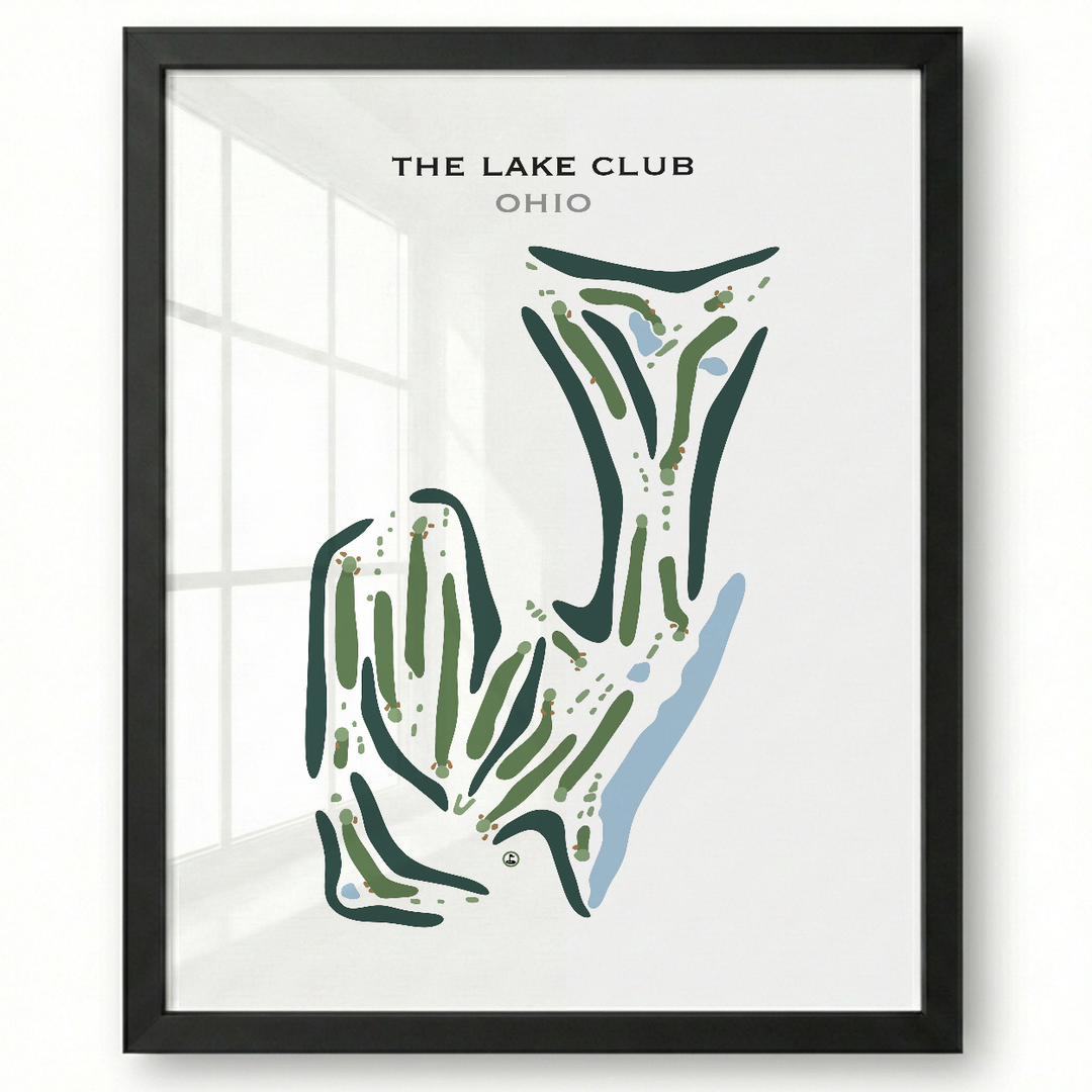 The Lake Club, Ohio - Printed Golf Course