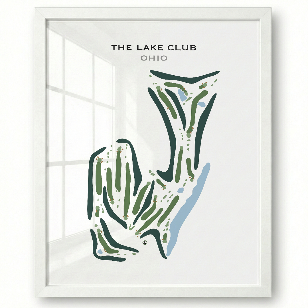The Lake Club, Ohio - Printed Golf Course