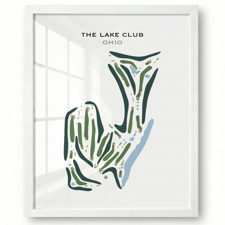 The Lake Club, Ohio - Printed Golf Course