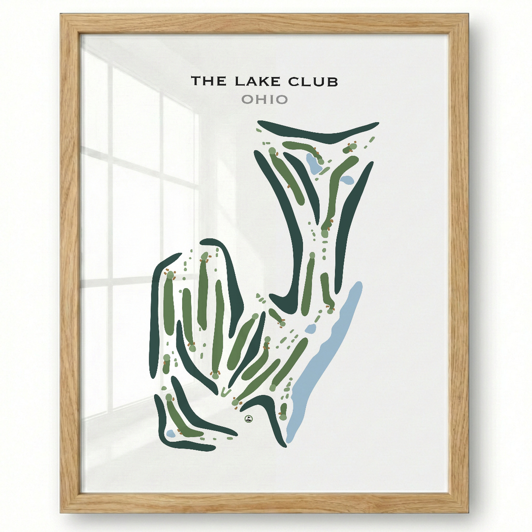 The Lake Club, Ohio - Printed Golf Course