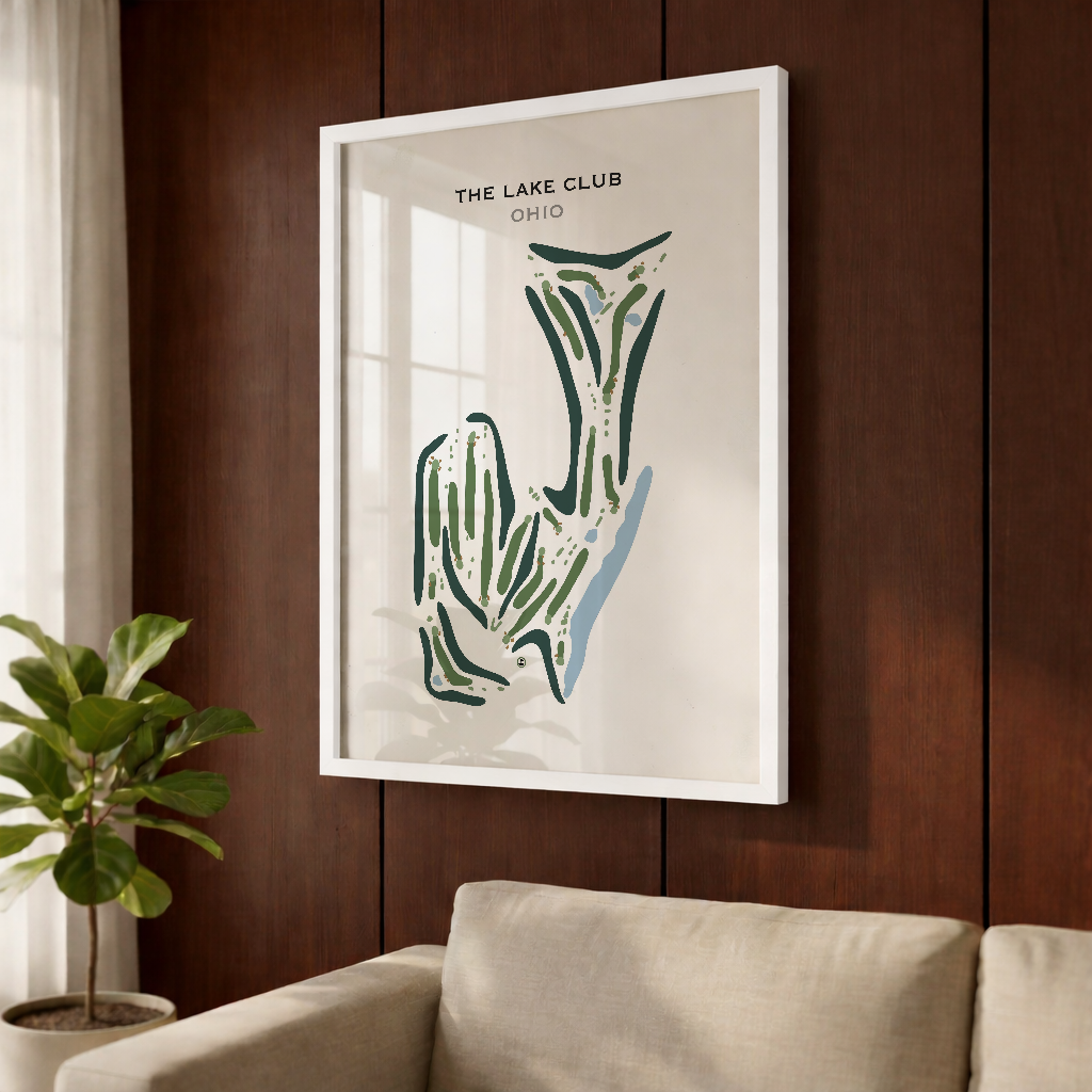 The Lake Club, Ohio - Printed Golf Course
