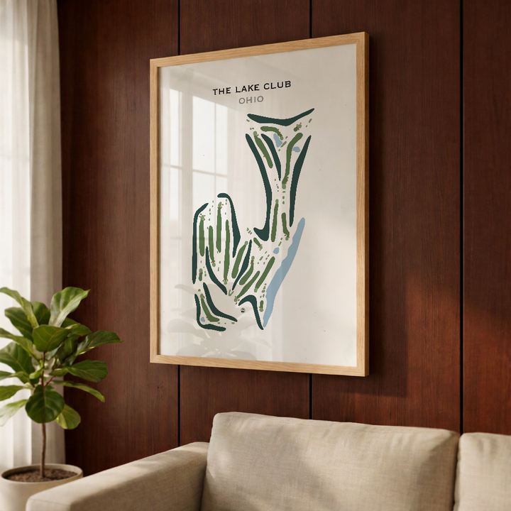 The Lake Club, Ohio - Printed Golf Course