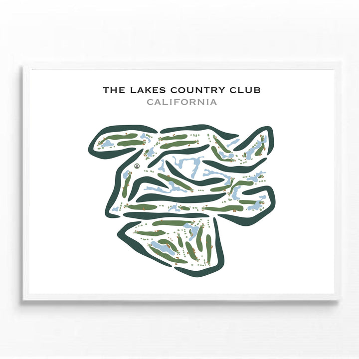 The Lakes Country Club, California - Printed Golf Courses