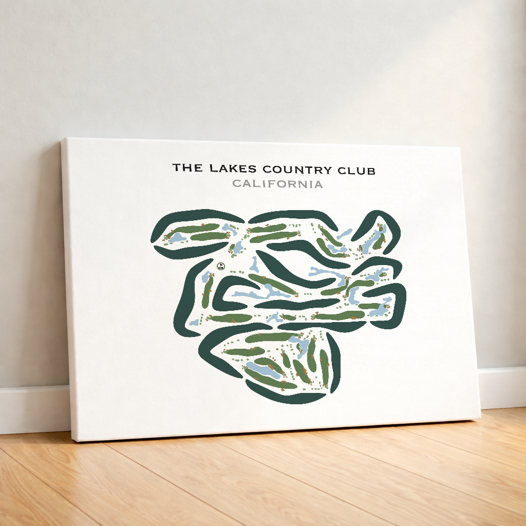 The Lakes Country Club, California - Printed Golf Courses