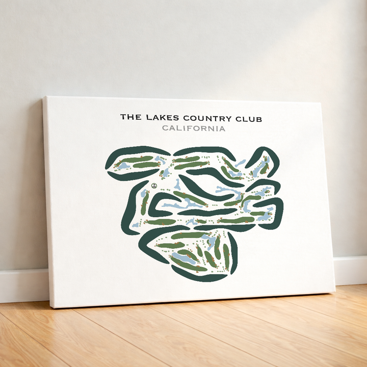 The Lakes Country Club, California - Printed Golf Courses