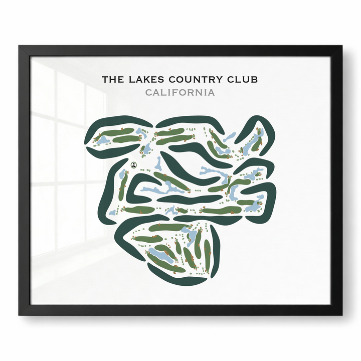 The Lakes Country Club, California - Printed Golf Courses