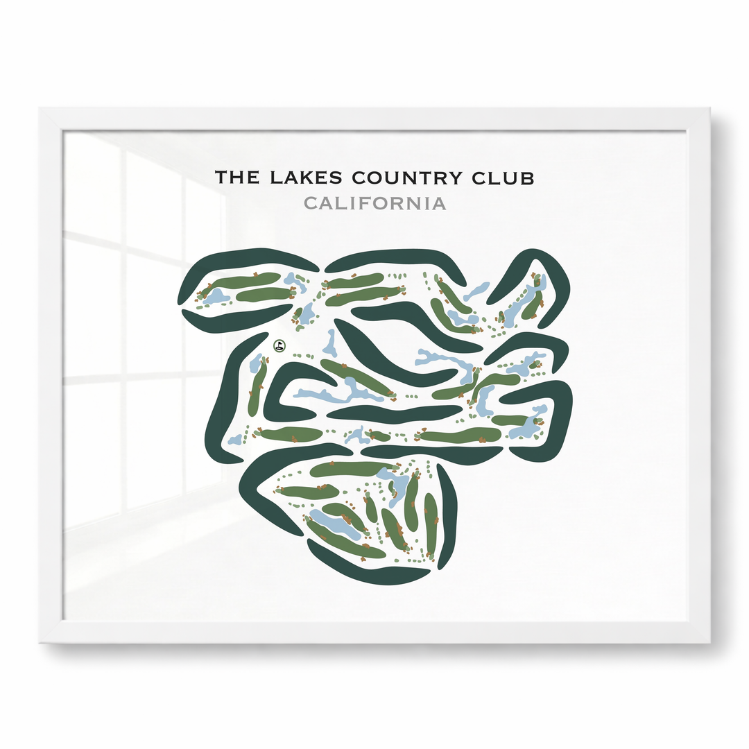 The Lakes Country Club, California - Printed Golf Courses
