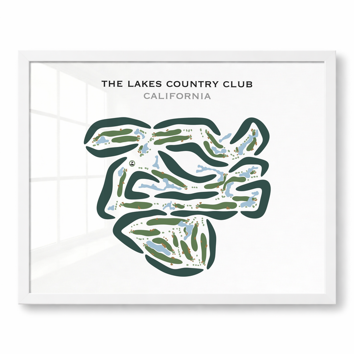 The Lakes Country Club, California - Printed Golf Courses