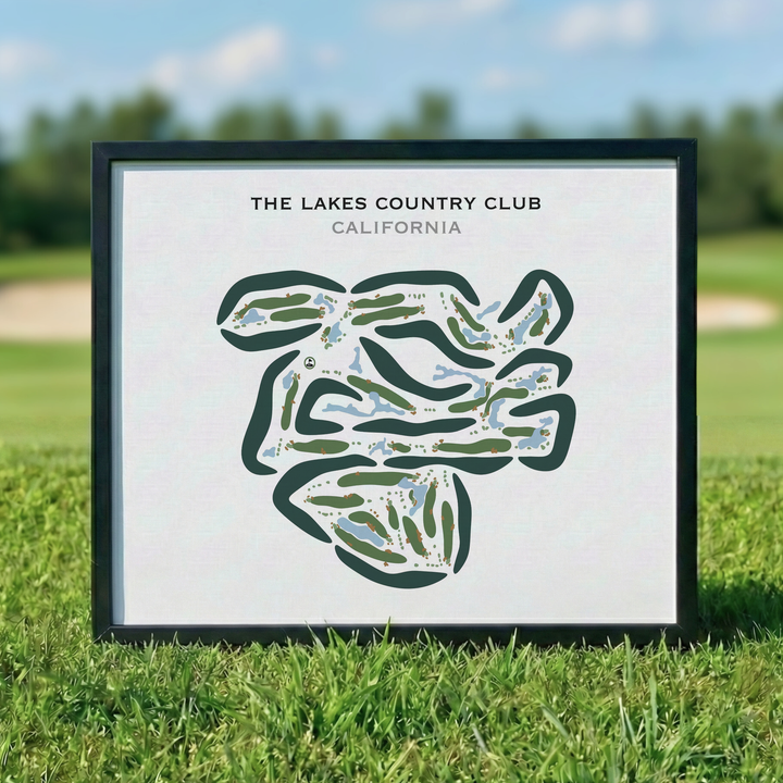 The Lakes Country Club, California - Printed Golf Courses