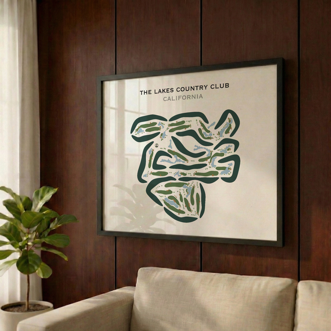 The Lakes Country Club, California - Printed Golf Courses
