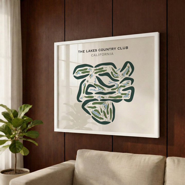 The Lakes Country Club, California - Printed Golf Courses