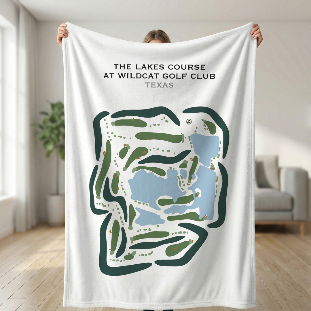 The Lakes Course at Wildcat Golf Club, Texas - Printed Golf Courses