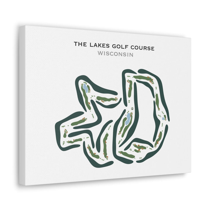 The Lakes Golf Course, Wisconsin - Printed Golf Courses