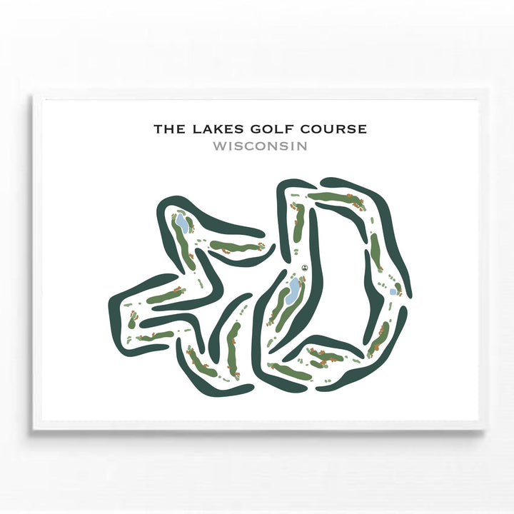 The Lakes Golf Course, Wisconsin - Printed Golf Courses