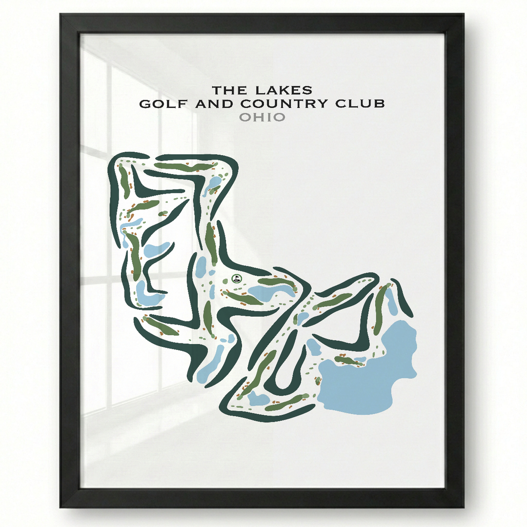 Lakes Golf & Country Club, Ohio - Printed Golf Courses