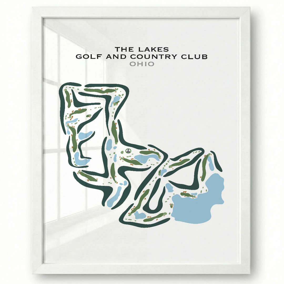 Lakes Golf & Country Club, Ohio - Printed Golf Courses
