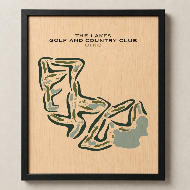 Lakes Golf & Country Club, Ohio - Printed Golf Courses
