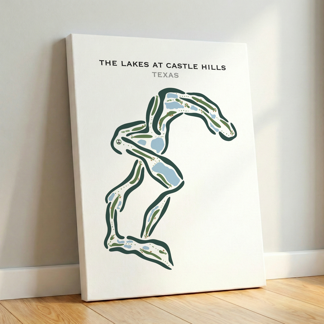 The Lakes at Castle Hills, Texas - Printed Golf Courses