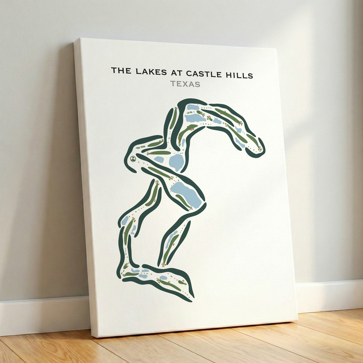 The Lakes at Castle Hills, Texas - Printed Golf Courses
