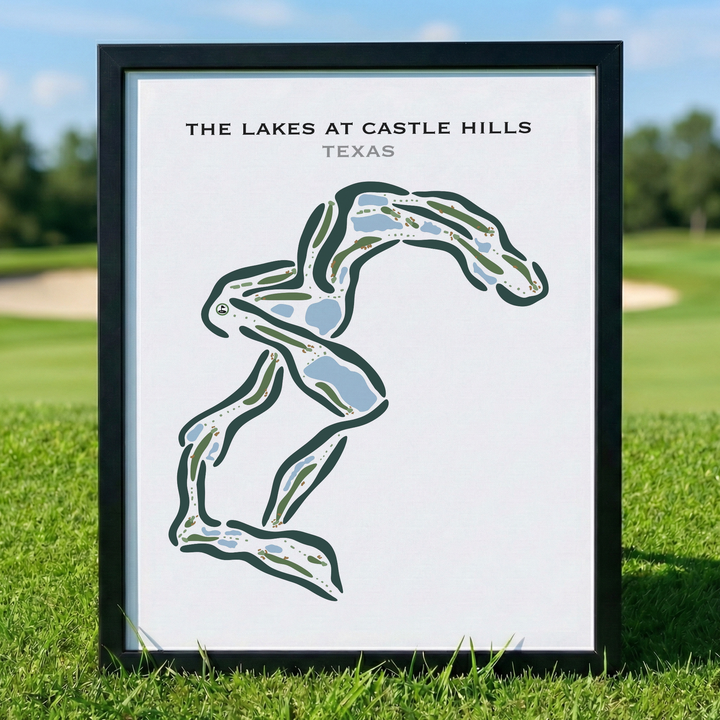 The Lakes at Castle Hills, Texas - Printed Golf Courses