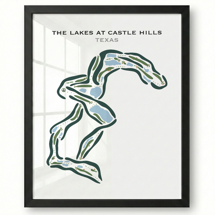 The Lakes at Castle Hills, Texas - Printed Golf Courses