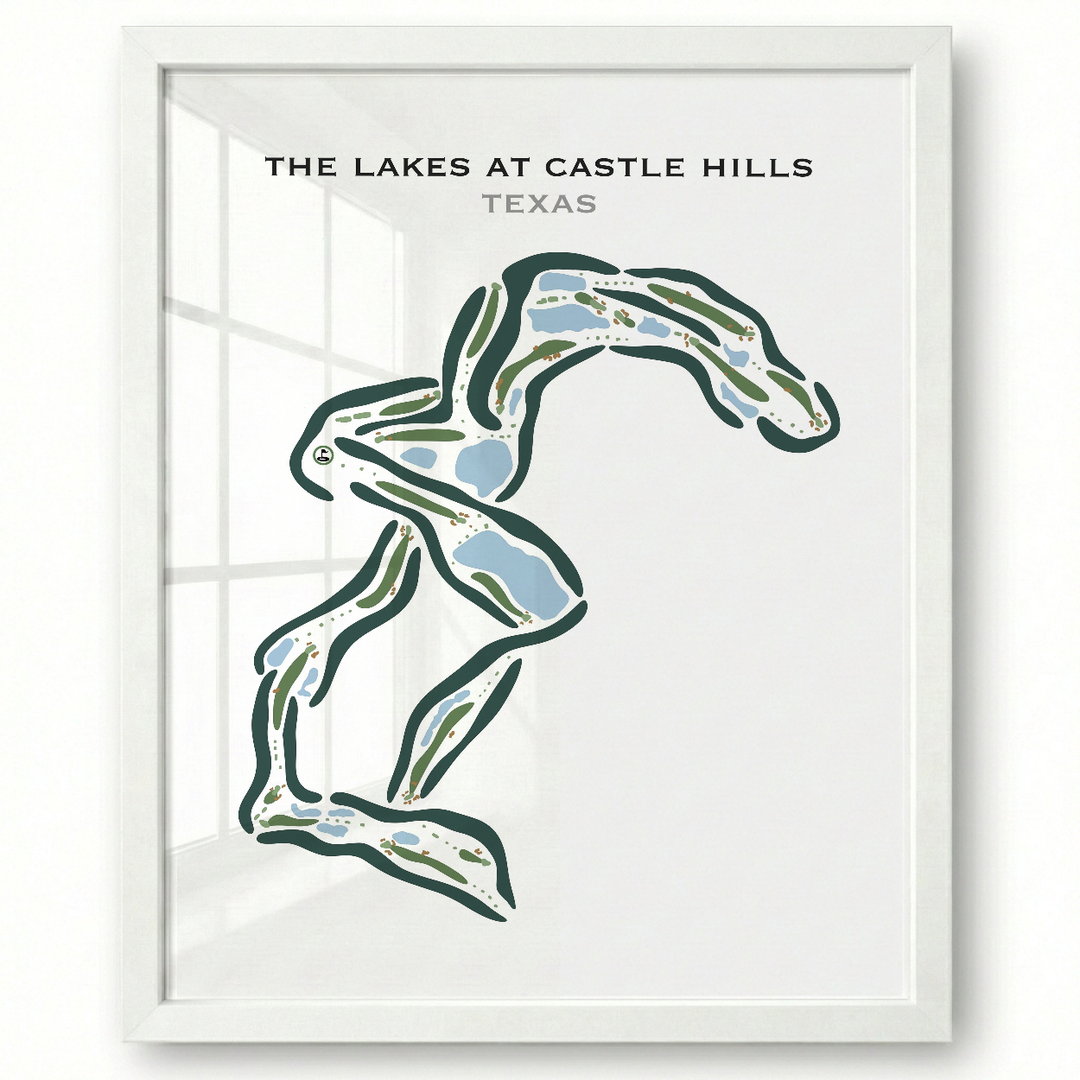 The Lakes at Castle Hills, Texas - Printed Golf Courses