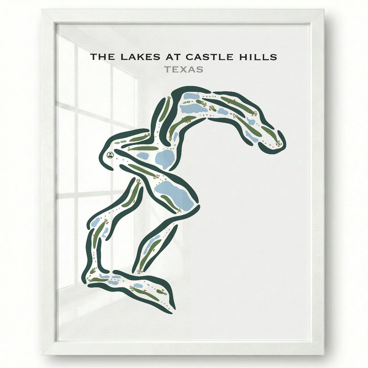 The Lakes at Castle Hills, Texas - Printed Golf Courses
