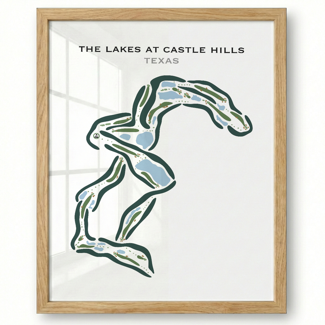 The Lakes at Castle Hills, Texas - Printed Golf Courses
