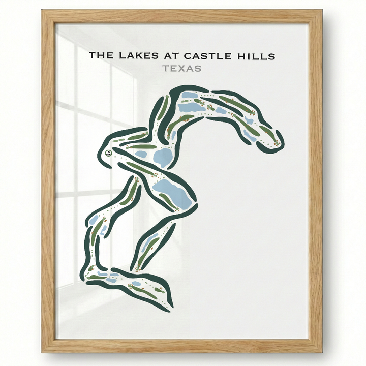 The Lakes at Castle Hills, Texas - Printed Golf Courses