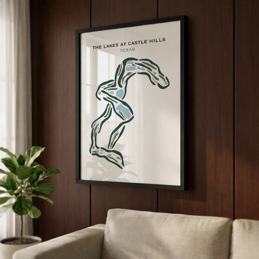 The Lakes at Castle Hills, Texas - Printed Golf Courses