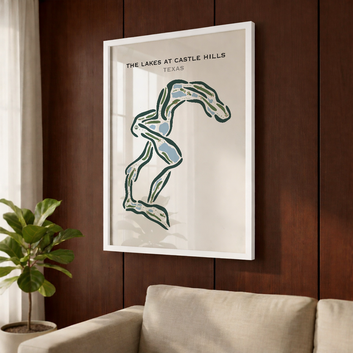 The Lakes at Castle Hills, Texas - Printed Golf Courses